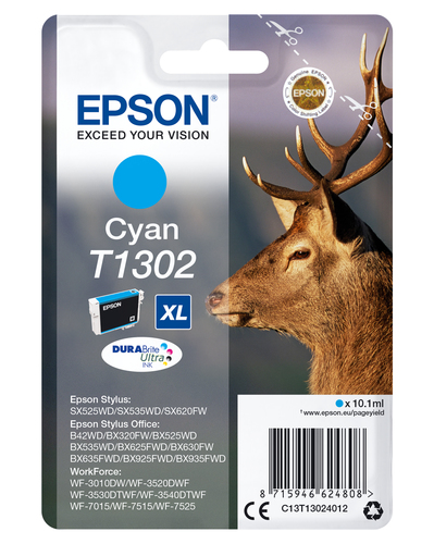 Cartuccia stampante Epson C13T13024012 DURABRITE ULTRA T1302 XL Cartuccia stampante (ord.min.1.00unità)
