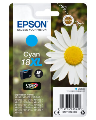 Cartuccia stampante Cartuccia stampante Epson C13T18124012 CLARIA 18 XL (ord.min.1.00 unità)