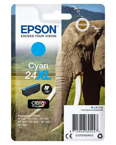 Cartuccia stampante Cartuccia stampante Epson C13T24324012 CLARIA T24 XL (ord.min.1.00 unità)