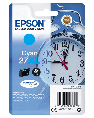 Cartuccia stampante Cartuccia stampante Epson C13T27124012 DURABRITE T27 Xl (ord.min.1.00 unità)