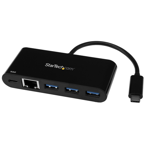 Adattatore di rete Startech.Com US1GC303APD Type C + Hub 3 Porte Black Adattatore di rete (ord.min.1.00unità)