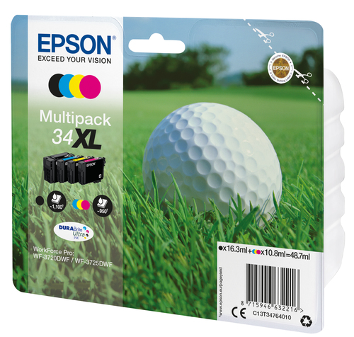 Set cartucce stampante Set cartucce stampante Epson C13T34764010 DURABRITE ULTRA Multipack T3 (ord.min.1.00 unità)