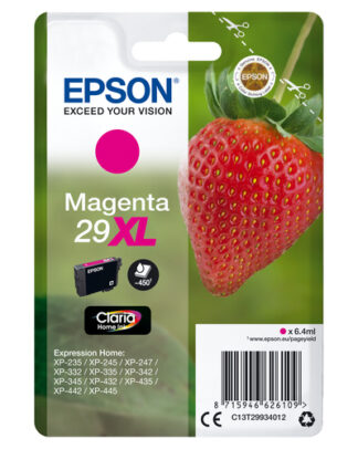 Cartuccia stampante Cartuccia stampante Epson C13T29934012 CLARIA 29 XL (ord.min.1.00 unità)