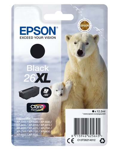 Cartuccia stampante Cartuccia stampante Epson C13T26214012 CLARIA 26 XL (ord.min.1.00 unità)