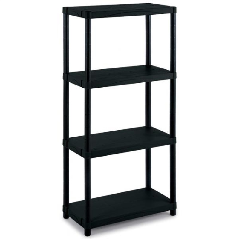Scaffale in kit Scaffale Terry 1001610 3060 S 4 Nero (ord.min.1.00 unità)
