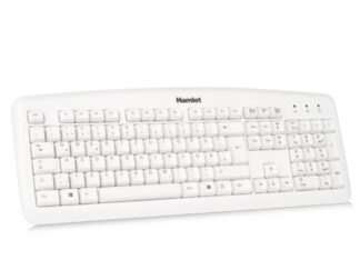 Tastiera computer Tastiera computer Hamlet XKKITA2 D1W WH German Wired Bianco (ord.min.1.00 unità)