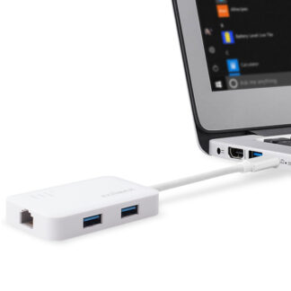 Adattatore di rete Adattatore di rete Edimax EU 4308 Type C + Hub 3 Porte White (ord.min.1.00 unità)