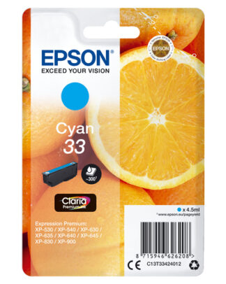 Cartuccia stampante Cartuccia stampante Epson C13T33424012 CLARIA 33 (ord.min.1.00 unità)