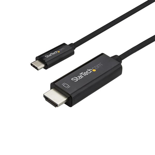 Cavo adattatore Cavo adattatore Startech.Com CDP2HD2MBNL Video Type C Hdmi 4K Black (ord.min.1.00 unità)