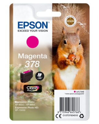 Cartuccia stampante Cartuccia stampante Epson C13T37834010 CLARIA 378 (ord.min.1.00 unità)