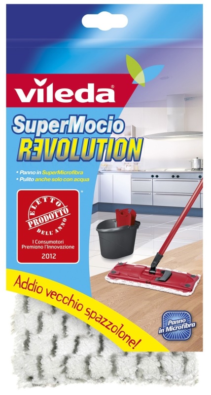 Panno lava pavimento Panno pavimento Vileda 179630 REVOLUTION Ricambio 2 in 1 (ord.min.1.00 unità)