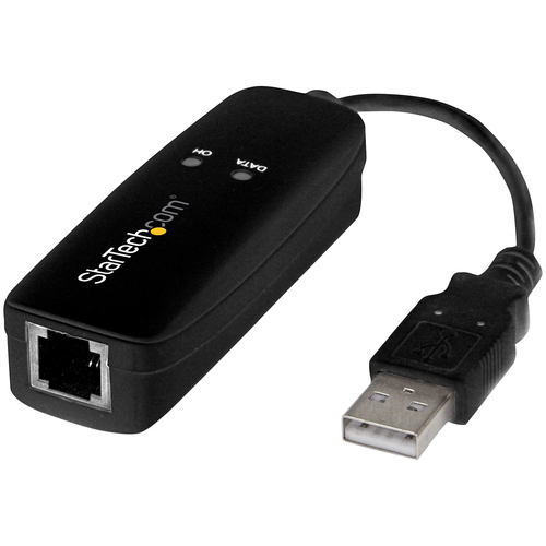 Modem Modem Startech.Com USB56KEMH2 Fax USB 2.0 Black (ord.min.1.00 unità)
