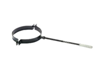 Reggitubo canna fumaria Reggitubo canna fumaria Save Fumisteria NN213 PLUS LIGHT Nero opaco (ord.min.1.00 unità)