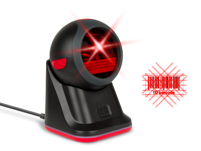 Lettore barcode Lettore barcode Hamlet HBCS1D360 Da banco Black e Red (ord.min.1.00 unità)