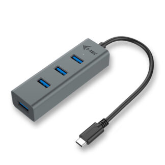 Hub USB Hub USB i tec C31HUBMETAL403 3.0 Grey (ord.min.1.00 unità)