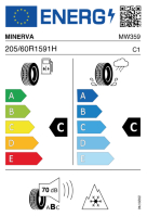 Pneumatici Auto Invernali MINERVA FROST 205/60 R15 91 H - immagine 2