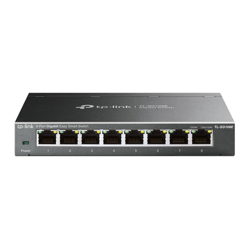 Switch di rete Switch di rete Tp Link TL SG108E Easy Smart Gray (ord.min.1.00 unità)