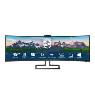 Monitor Philips 499P9H 00 P LINE Brilliance Superwide Curvo Black Monitor (ord.min.1.00unità)