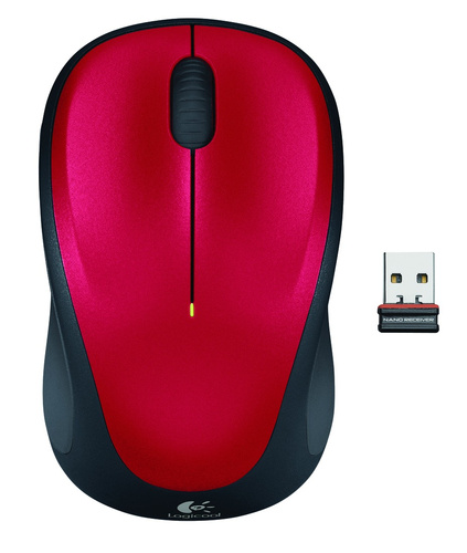 Mouse Mouse Logitech 910 002496 M SERIES M235 Black e Red (ord.min.1.00 unità)