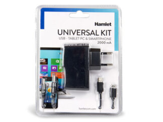 Caricabatterie USB Caricabatterie Hamlet XPW220MOB 10W Universal Kit Black (ord.min.1.00 unità)