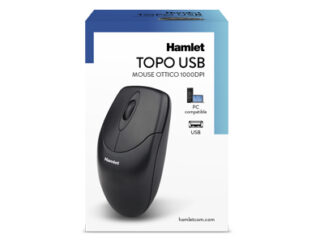 Mouse Mouse Hamlet XMICEU2 Optical Wired Black (ord.min.1.00 unità)
