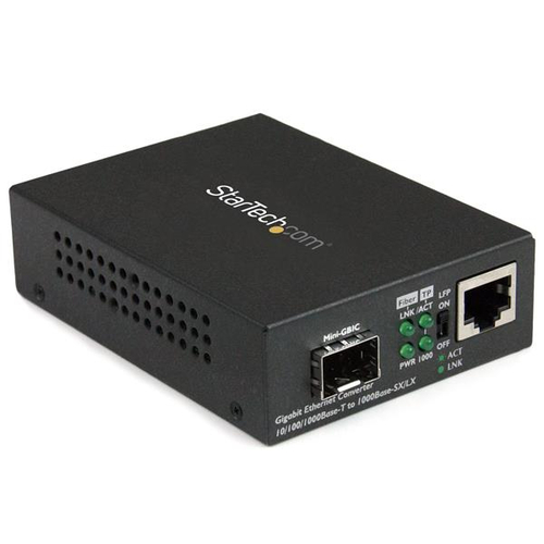 Convertitore rete Convertitore rete Startech.Com MCM1110SFP Multimediale Gigabit SFP ape (ord.min.1.00 unità)