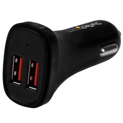 Caricabatterie accendisigari Startech.Com USB2PCARBKS 24W Dual port Bl Caricabatterie accendisigari (ord.min.1.00unità)
