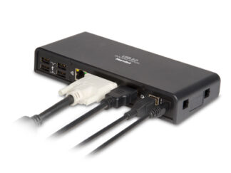 Hub multiporta HUB Hamlet HDOCKS300TC Docking Station Usb 3.0 Black (ord.min.1.00 unità)