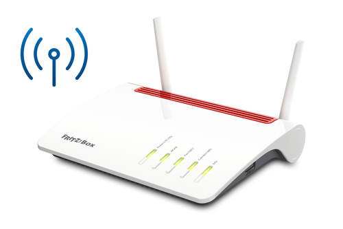 Modem router Modem router Fritz! 20002818 BOX 6890 Lte Bianco e Rosso (ord.min.1.00 unità)