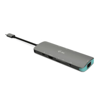 Hub multiporta HUB i tec C31NANODOCKLANPD Nano Docking Station Pd 100W Grigio (ord.min.1.00 unità)
