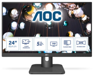 Monitor Aoc 24E1Q HOME OFFICE Black Monitor (ord.min.1.00unità)