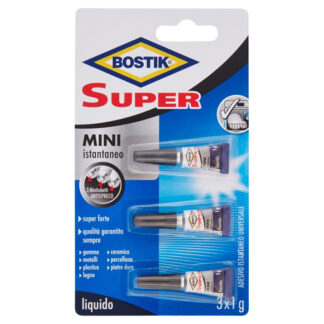 Colla universale Collante Uhu Bostik D2743 Super Rapid 3pz Trasparente (ord.min.1.00 unità)