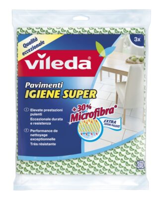 Set panni lava pavimenti Set panni pavimenti Vileda Igiene Super (ord.min.1.00 unità)