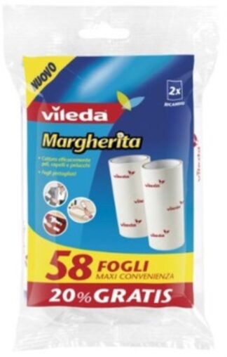 Set ricambi spazzola Set ricambi spazzola Vileda 152940 MARGHERITA Adesivo 24 ff (ord.min.1.00 unità)