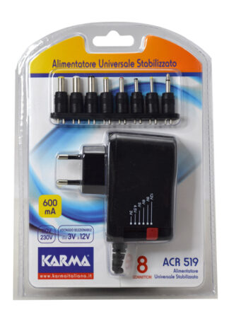 Alimentatore universale Alimentatore Karma ACR 519 EU Plug Black (ord.min.1.00 unità)