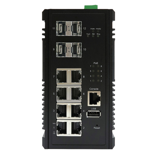 Switch di rete Switch di rete Edimax IGS 5408P INDUSTRIAL Black (ord.min.1.00 unità)