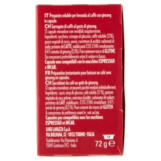 Capsula Capsule Lavazza 8812 Caffè al ginseng (ord.min.1.00 unità)