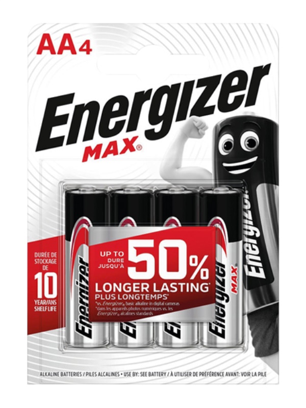 Batteria Stilo AA Batteria Stilo AA Energizer MAX (ord.min.1.00 unità)
