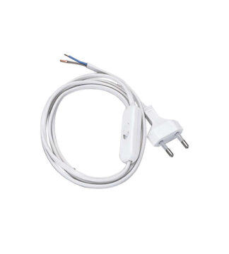 Cavo elettrico Cavo elettrico Poly Pool PP0372 per abat jour con interruttore Bianco (ord.min.1.00 unità)