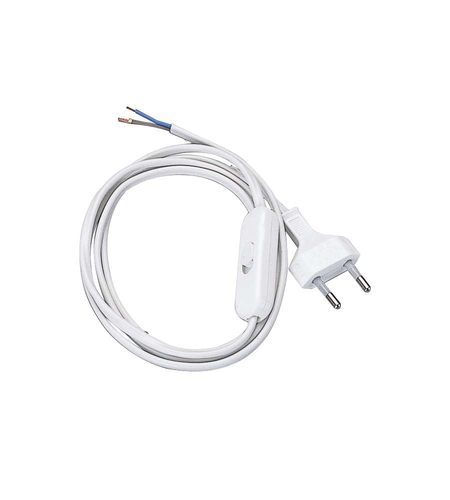Cavo elettrico Cavo elettrico Poly Pool PP0372 per abat jour con interruttore Bianco (ord.min.1.00 unità)