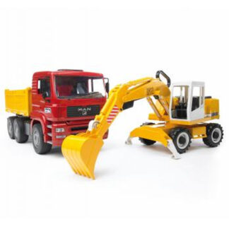 Mezzo cantiere Mezzo cantiere Bruder 02751 LIEBHERR Camion Man e Escavatore (ord.min.1.00 unità)
