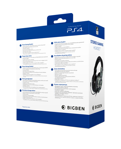 Cuffie gaming Cuffie gaming Big Ben PS4OFHEADSETV3GREEN PLAYSTATION 4 Stereo Headset (ord.min.1.00 unità)