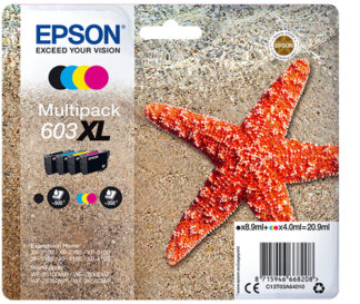 Set cartucce stampante Set cartucce stampante Epson C13T03A64010 Multipack 603 XL (ord.min.1.00 unità)