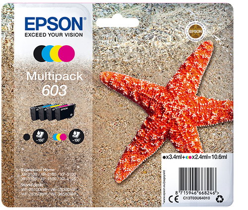 Set cartucce stampante Set cartucce stampante Epson C13T03U64020 Multipack 603 (ord.min.1.00 unità)