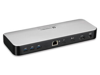 Hub multiporta HUB Hamlet HDOCKS500TB3PD60 Docking Station Thunderbolt 3 Grey e Black (ord.min.1.00 unità)
