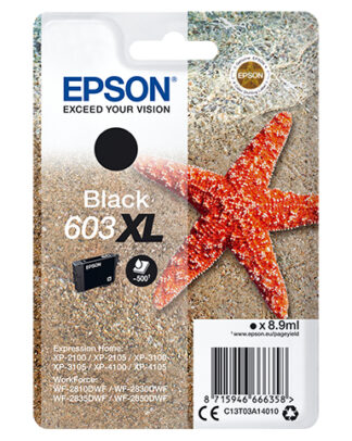 Cartuccia stampante Cartuccia stampante Epson C13T03A14020 603 XL (ord.min.1.00 unità)