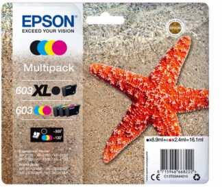 Set cartucce stampante Set cartucce stampante Epson C13T03A94020 Multipack 603 Black Xl (ord.min.1.00 unità)