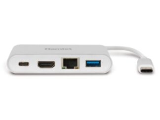 Hub multiporta HUB Hamlet HDKC PD100 Portable Docking Station Silver e White (ord.min.1.00 unità)
