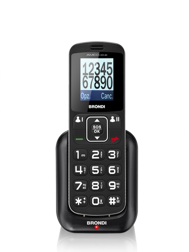 Cellulare Cellulare Brondi AMICO Home Dual Sim Black (ord.min.1.00 unità)