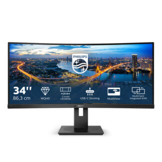 Monitor Monitor Philips 346B1C 00 B LINE Curvo Black (ord.min.1.00 unità)